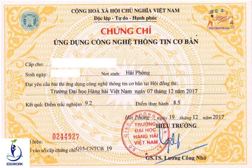 đề thi chứng chỉ tin học cơ bản 2020