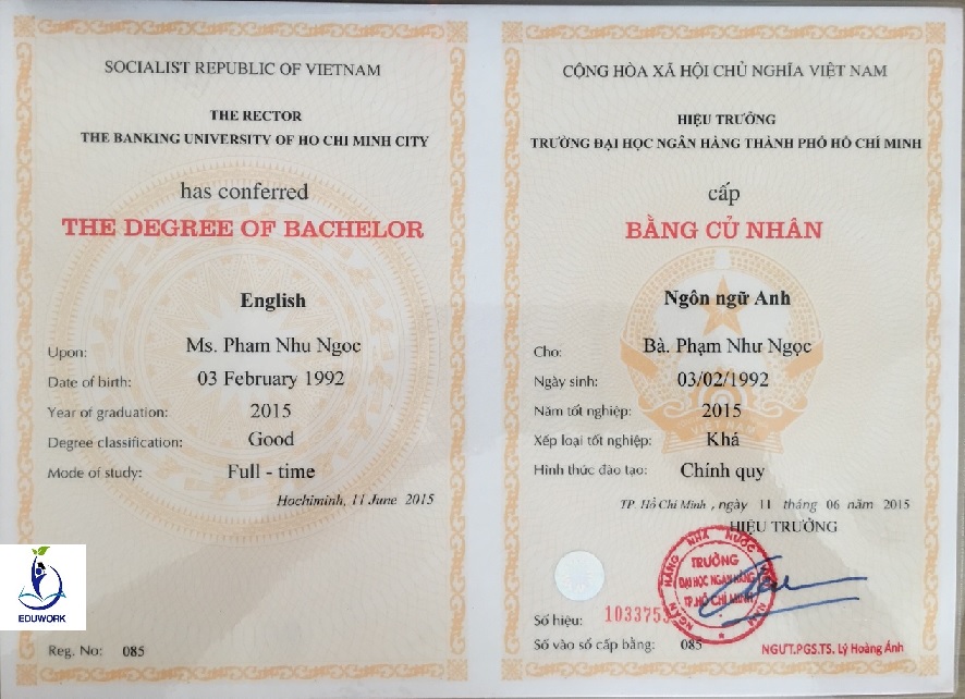 văn bằng 2 tiếng Anh Đại học Ngoại ngữ